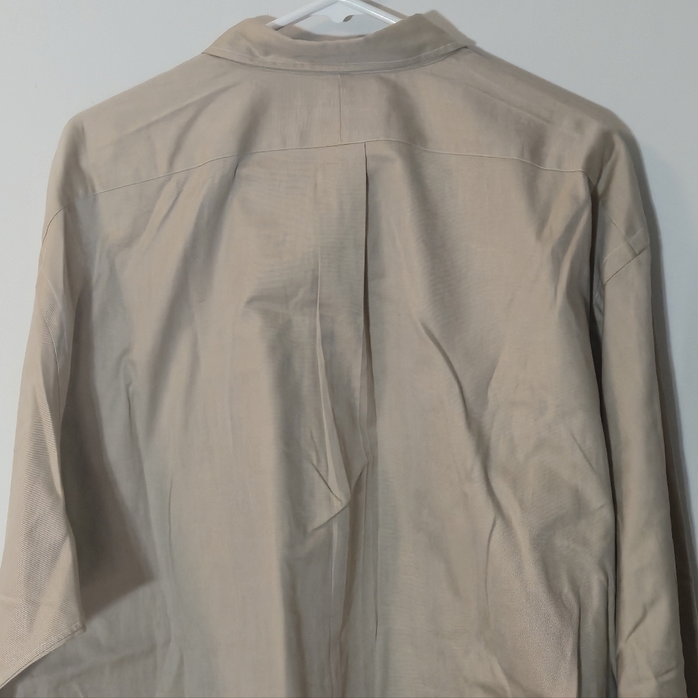 Polo Ralph Lauren XXL Whitfield Khaki Cotton Button Down Quiet Luxury Classic - Picture 5 of 8